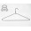Strong Coloured Wire Coat Hangers (13G) 16"/40cm Black Metal Clothes extra strong